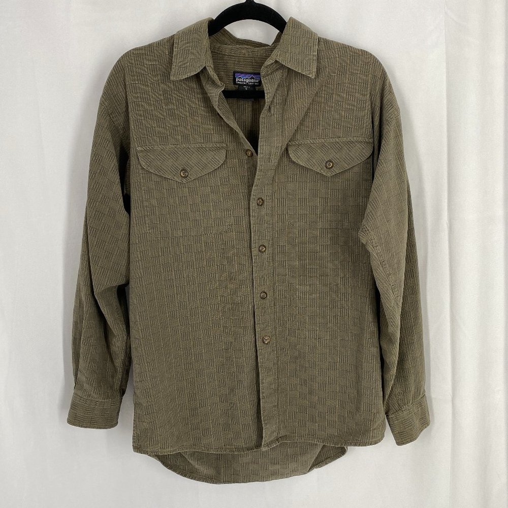 Patagonia Men's Thick Organic Cotton Button Up Shirt Size Small